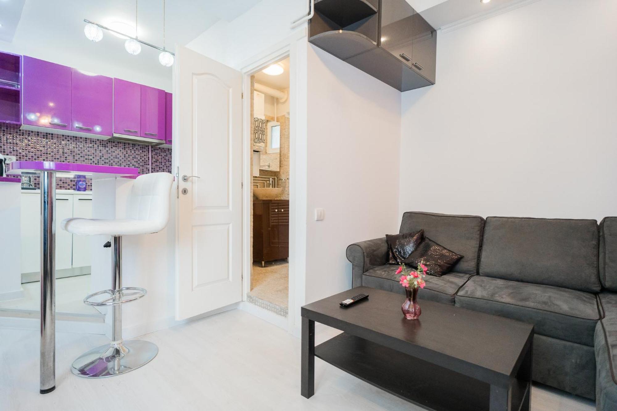 Ultra Central White & Lila Studio Boekarest Buitenkant foto